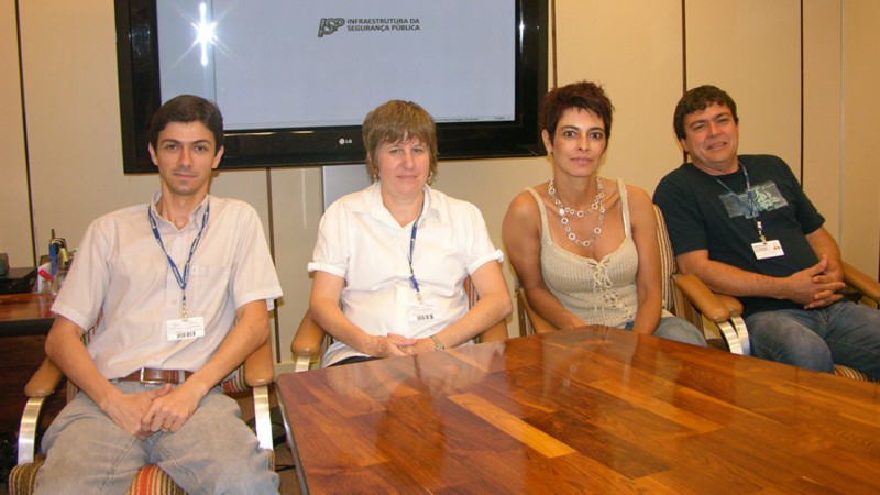 Equipe DAS-SJS: Daniel Bertuol, Josete Reis Wilke, Kali Rodrigues e Julho Cesar Hatsck