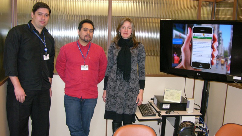 Na foto: Roberto Sebastião da Rosa, Adreson Vilson Vita de Sa e Carin Elisabeth Horst
