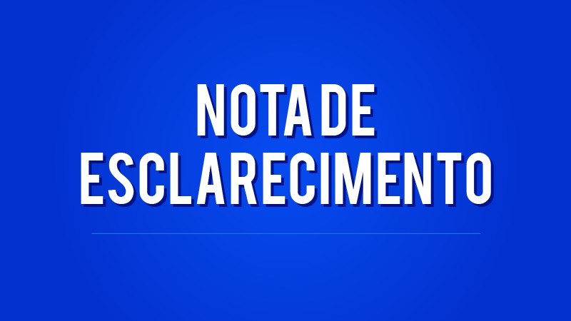 Nota esclarecimento