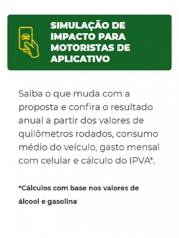 simulador para motoristas de aplicativo
