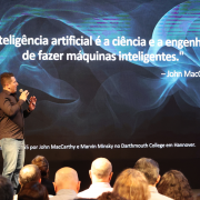 O Cientista de Dados da Procergs, Rodrigo Batista, apresentou a palestra: “A IA é a nova bala de prata?”